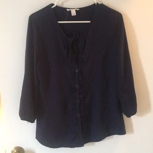 Navy blue blouse